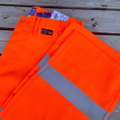 34 - 38" Orange Hivis Trousers - Cleaning Products UK