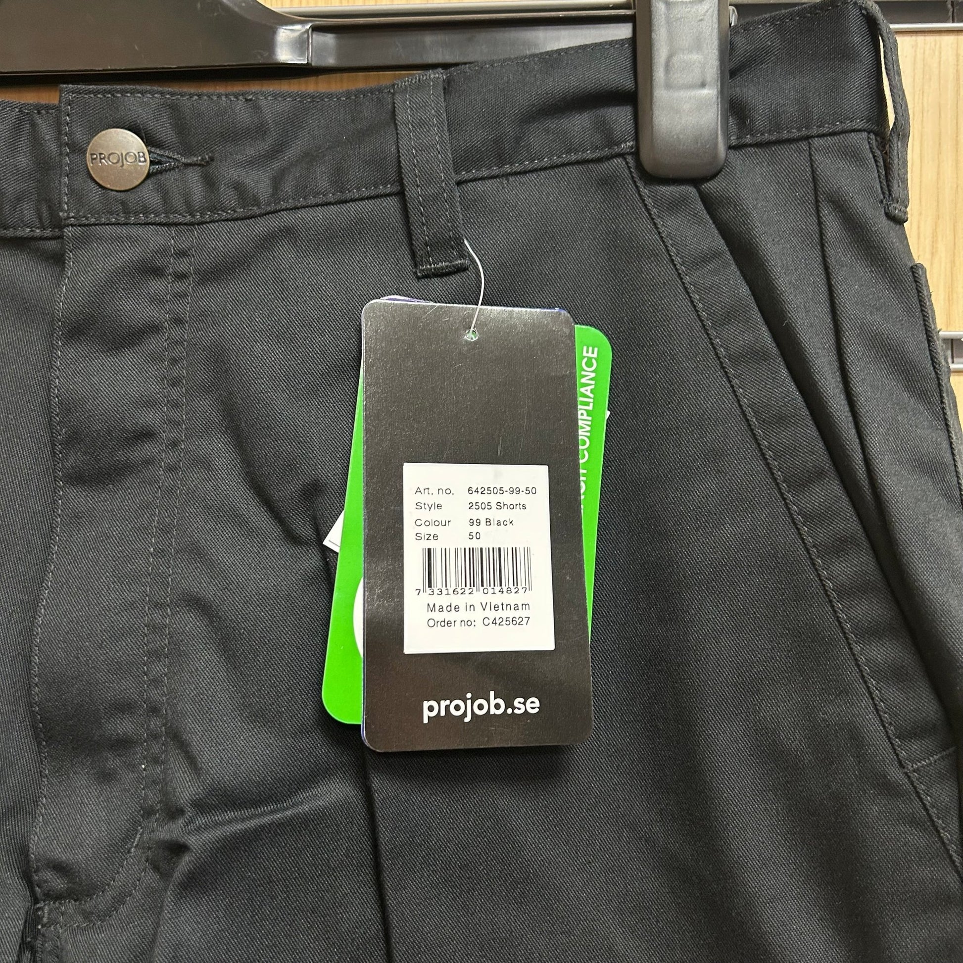 34" Black ProJob Shorts - Cleaning Products UK