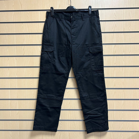 34" Regular Black Combat Trousers - Cleaning Products UK