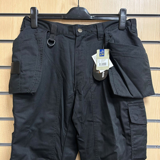 34" Regular ProJob Black Trousers - Cleaning Products UK