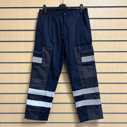 36" Short Vulture Ballistic Trousers Navy - Cleaning Products UK