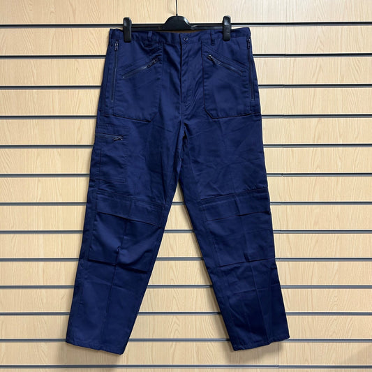 38" Regular Navy Action Trousers - Cleaning Products UK