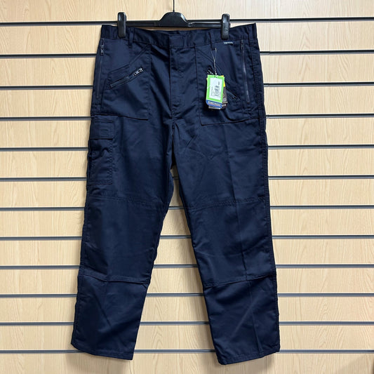 40" Navy Portwest Action Trousers - Cleaning Products UK