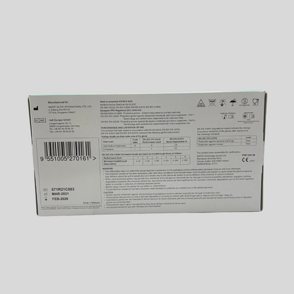 Large Blue Nitrile Gloves - Box 100