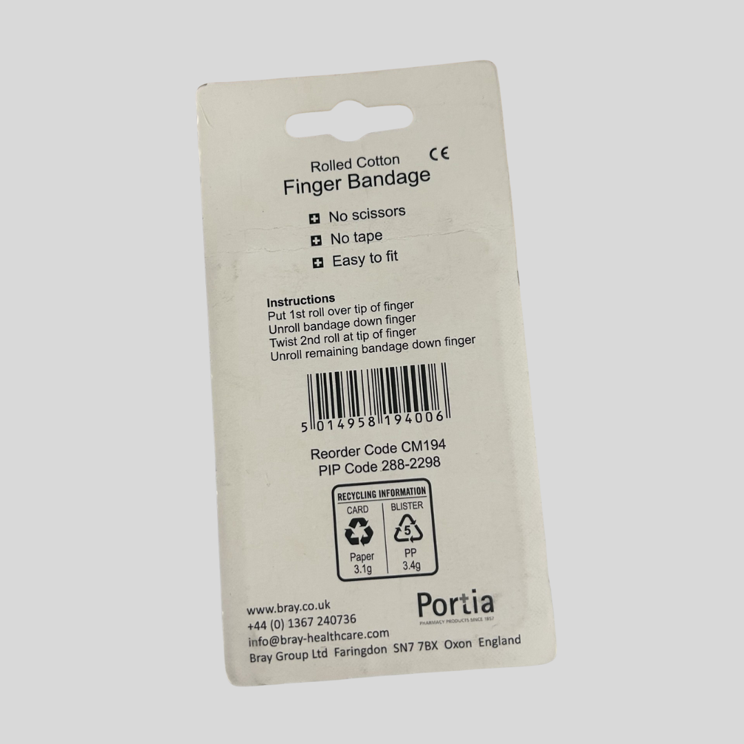 Finger Bob White ONE SIZE FITS ALL (Pack of 6)