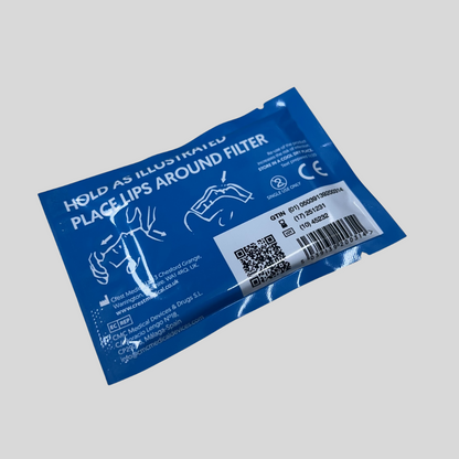 Blue Dot Resuscitation Face Shield Foil Pack (Each)