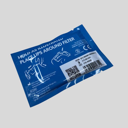 Blue Dot Resuscitation Face Shield Foil Pack (Each)