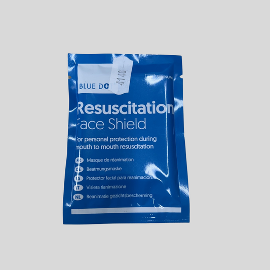 Blue Dot Resuscitation Face Shield Foil Pack (Each)