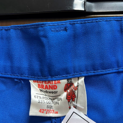 42" Royal Blue Trousers with Poppers - Cleaning Products UK
