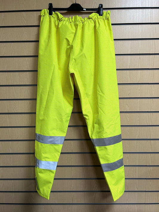 4XL Aqua Hi - Vis Bib & Brace Coverall – Yellow - TR019 - Cleaning Products UK