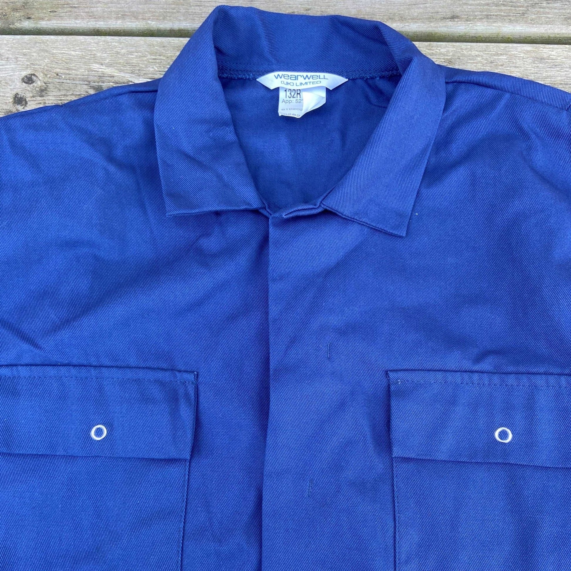 52" Reg Wearwell Coverall Navy - Cleaning Products UK