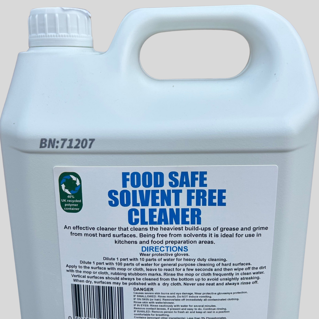 Food Safe Solvent Free Cleaner 5ltr