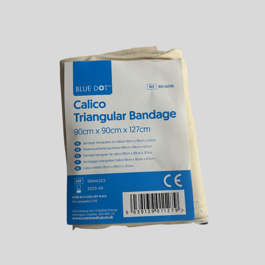 Triangular Bandage Calico Unhemmed 90x90x127cm