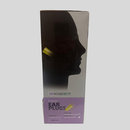 Foam Earplugs Box 200 Pairs