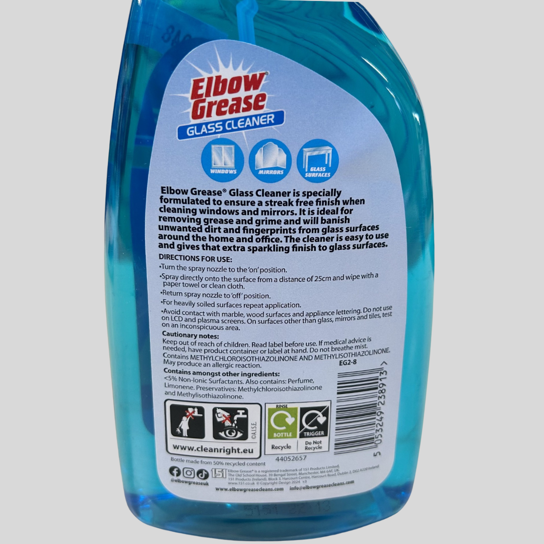 Elbow Grease Glass Cleaner 500ml