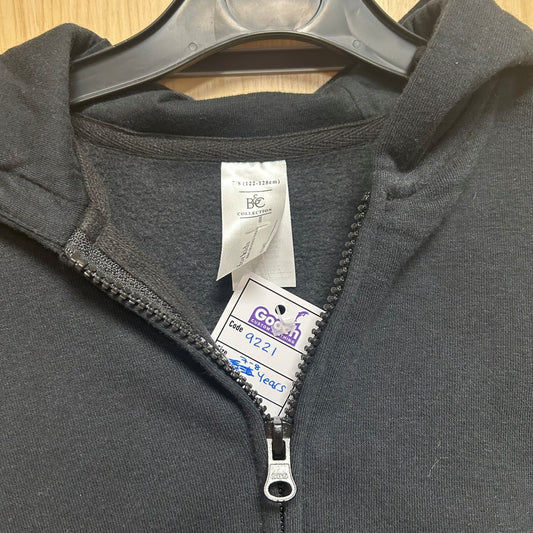 7 - 8 Years Zip Up Hoodie B&C BC0156 Black - Cleaning Products UK