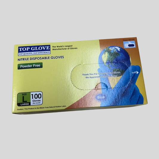 Large Nitrile Gloves "TOPGLOVE" PK 100