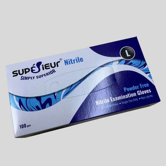 Large Nitrile Gloves "SUPERIEUR" Pk 100