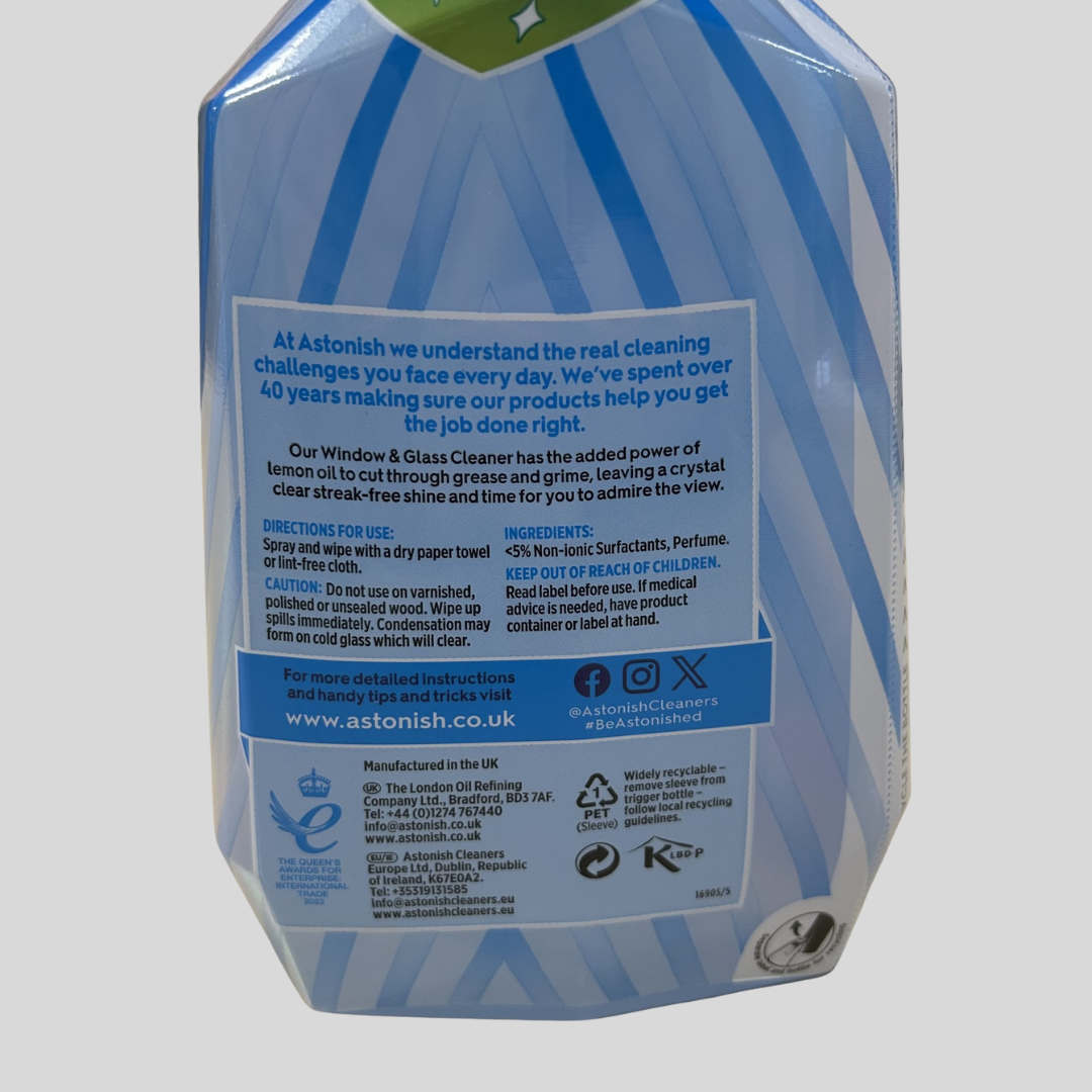 Astonish Window And Glass Cleaner 750ml