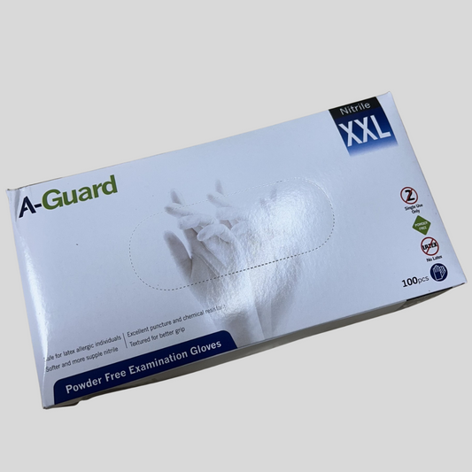 XXLarge A-Guard Nitrile Gloves PK 100