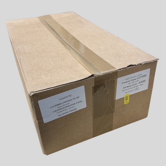 7080 Heavy Duty Black Bags - PK 200