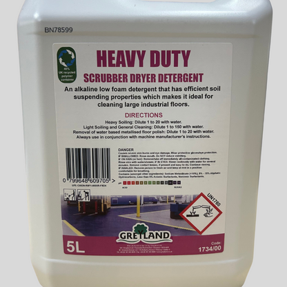 Heavy Duty Scrubber Dryer Detergent 5ltr