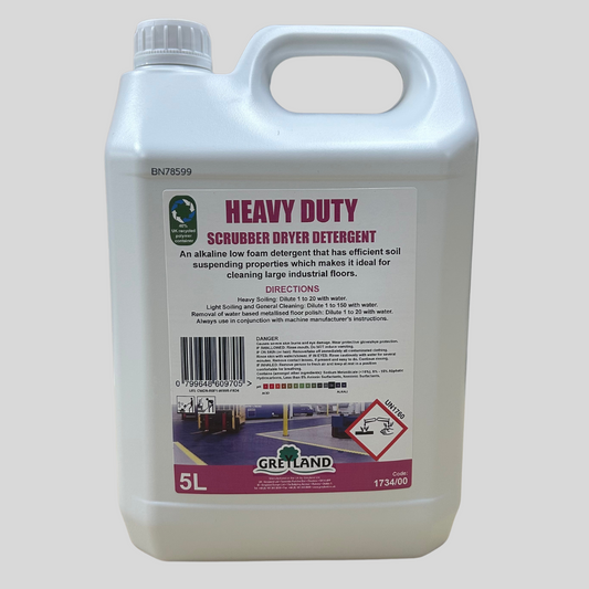 Heavy Duty Scrubber Dryer Detergent 5ltr