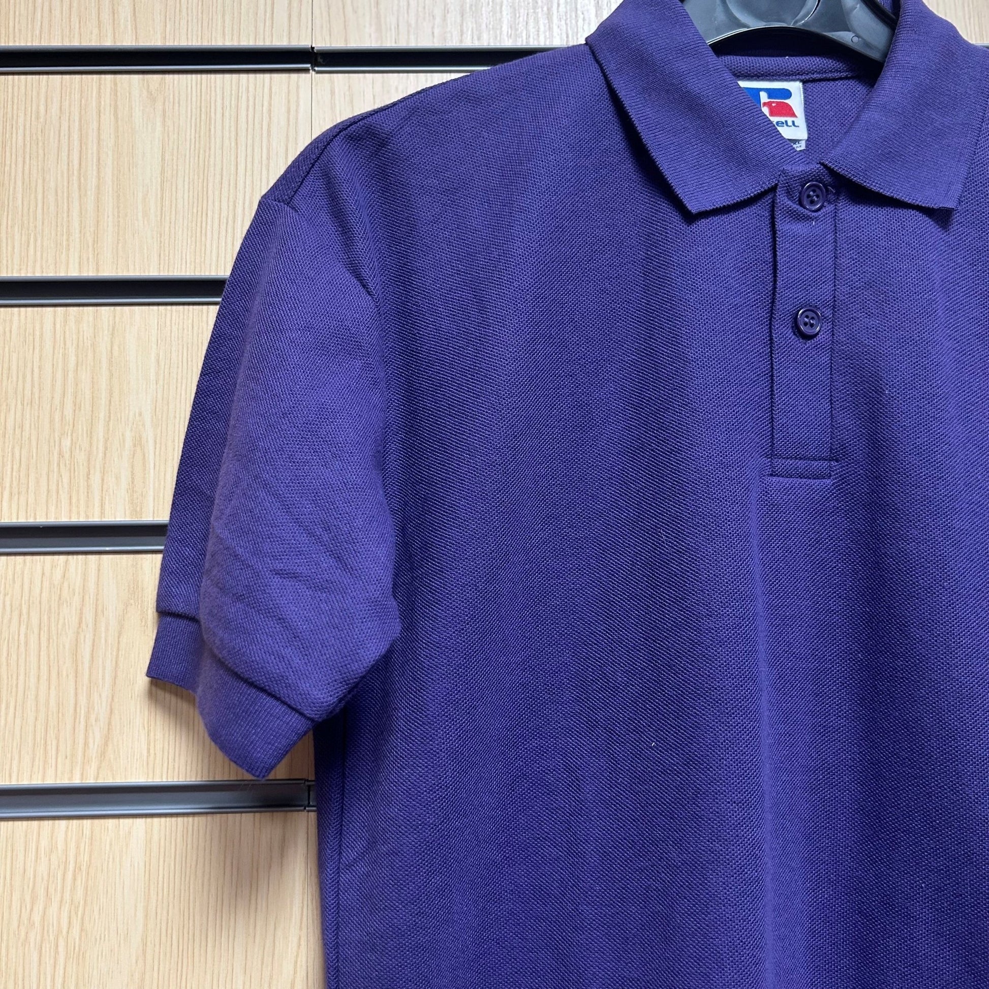 9 - 10 Years Purple Russell Polo Shirt 539B - Cleaning Products UK