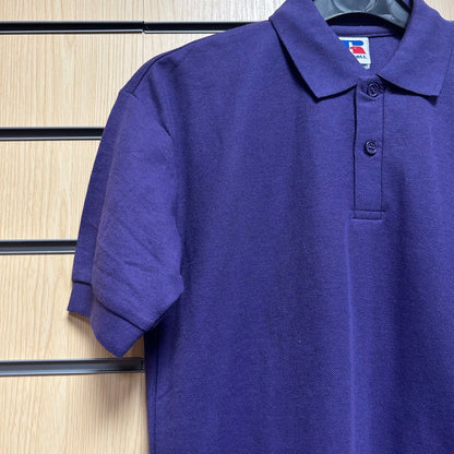 9 - 10 Years Purple Russell Polo Shirt 539B - Cleaning Products UK