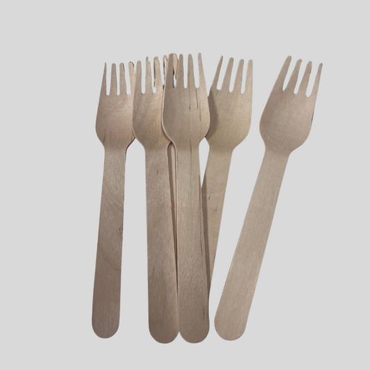 Disposable Forks – Pack of 100 - Eco-Friendly Cutlery