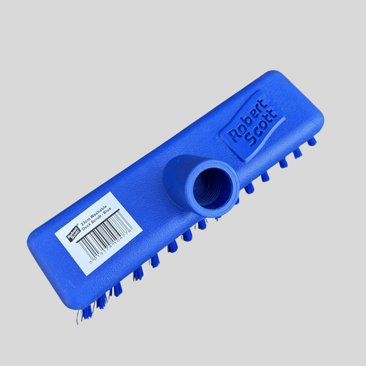 23cm Blue Washable Deck Scrub Brush