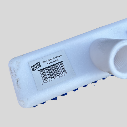 23cm Blue Bristle Washable Deck Scrub Brush