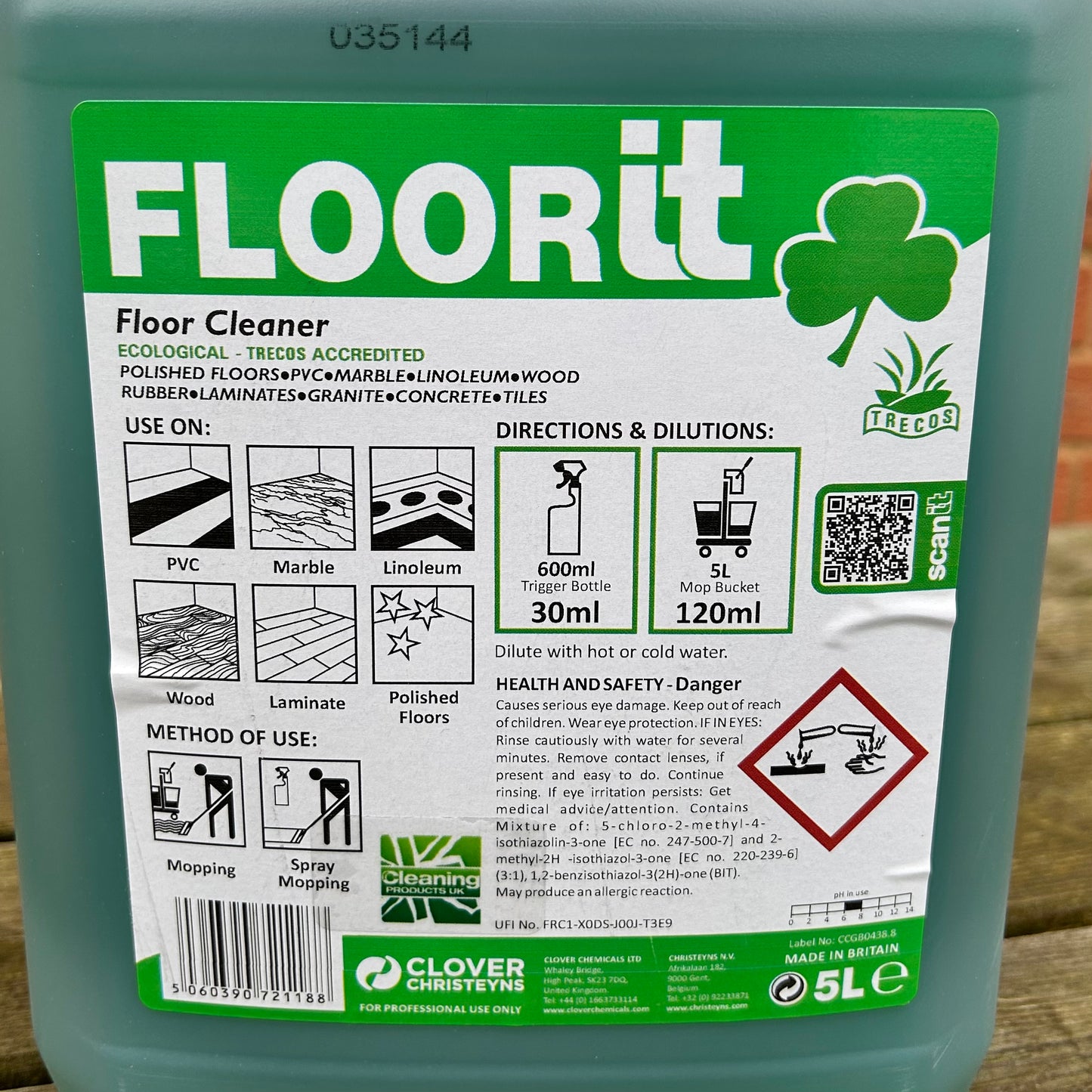 FLOORIT Floor Cleaner 5ltr