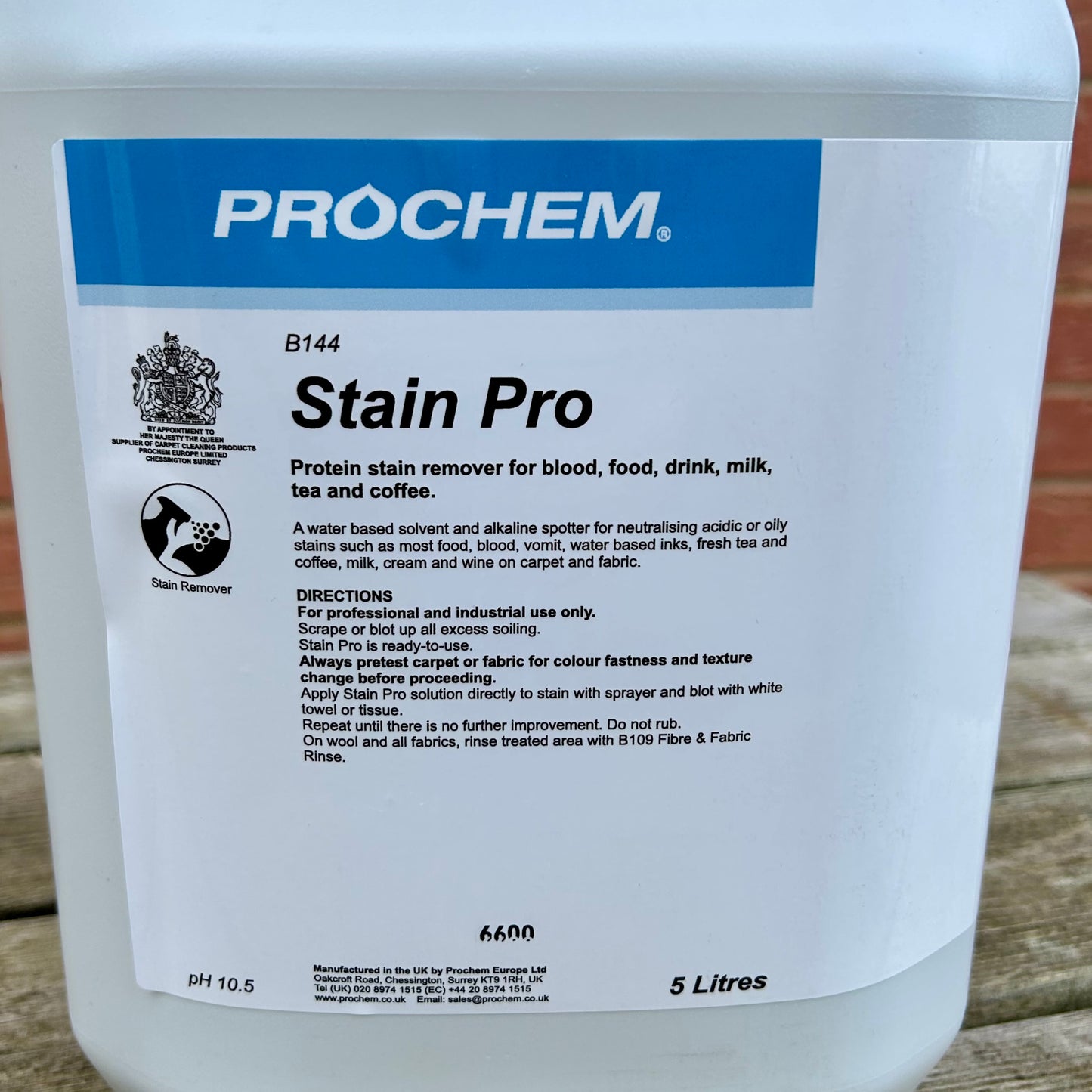 Stain Pro Remover 5ltr
