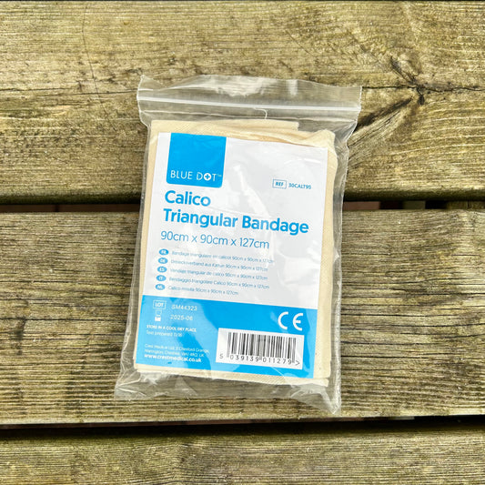 Triangular Bandage Calico Unhemmed 90x90x127cm