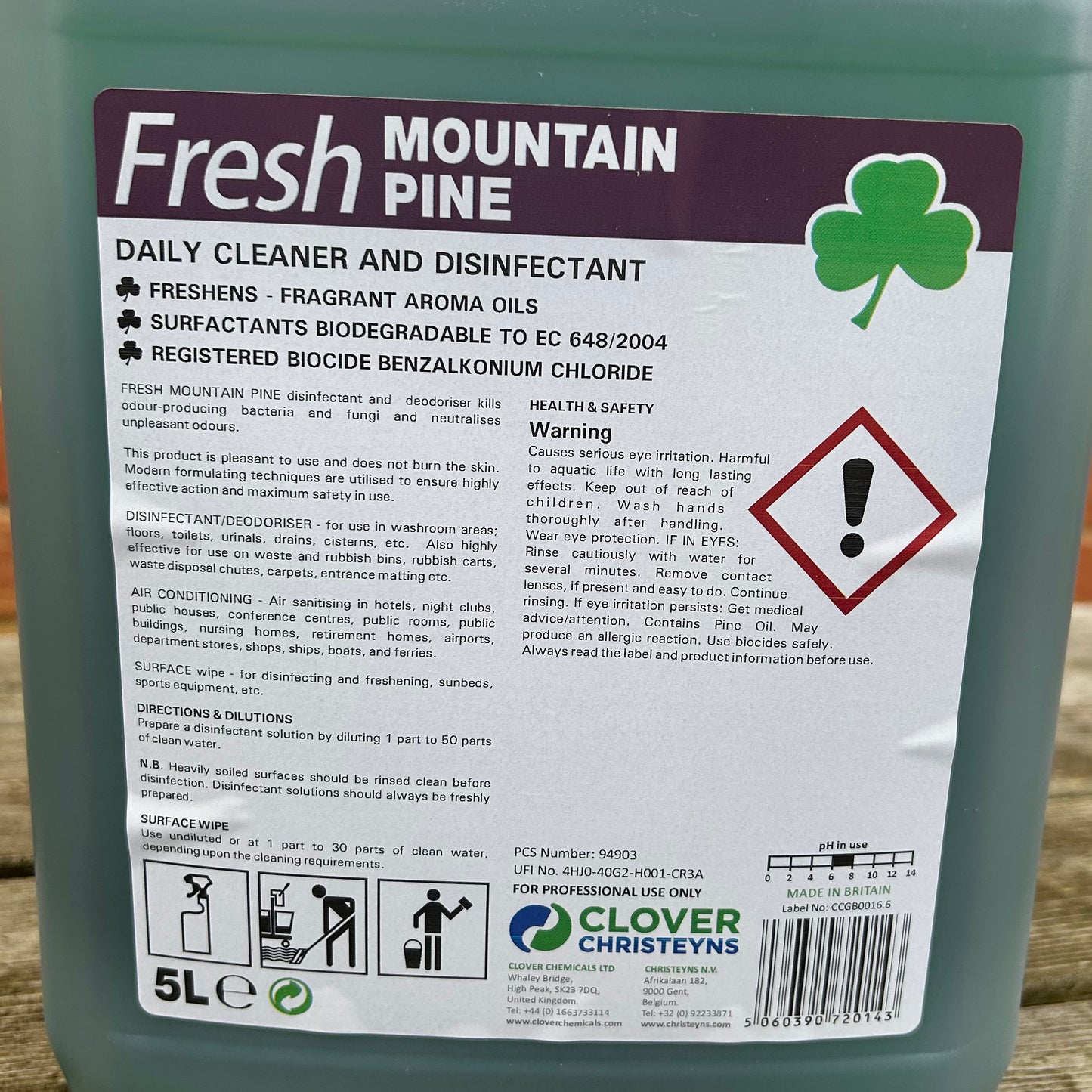 Fresh Mountain Pine Disinfectant 5ltr