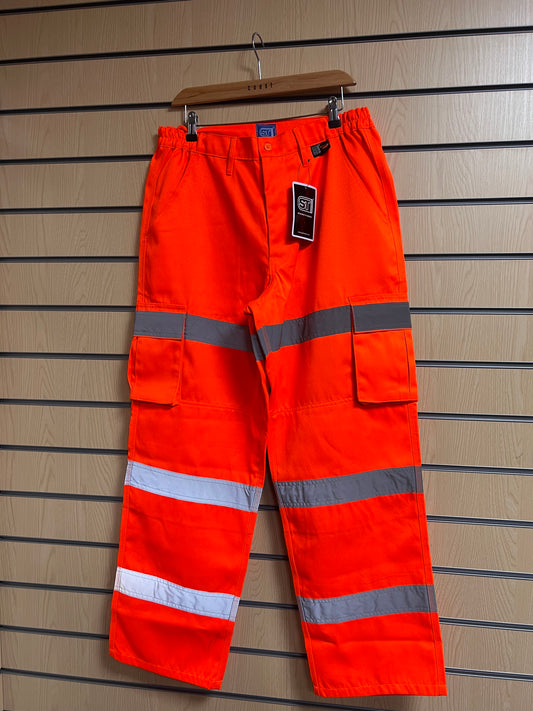 34-38" Orange Hivis Trousers
