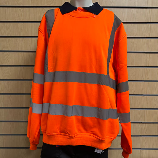 XLarge Orange Hi-Vis Sweatshirt Yoko HVJ510