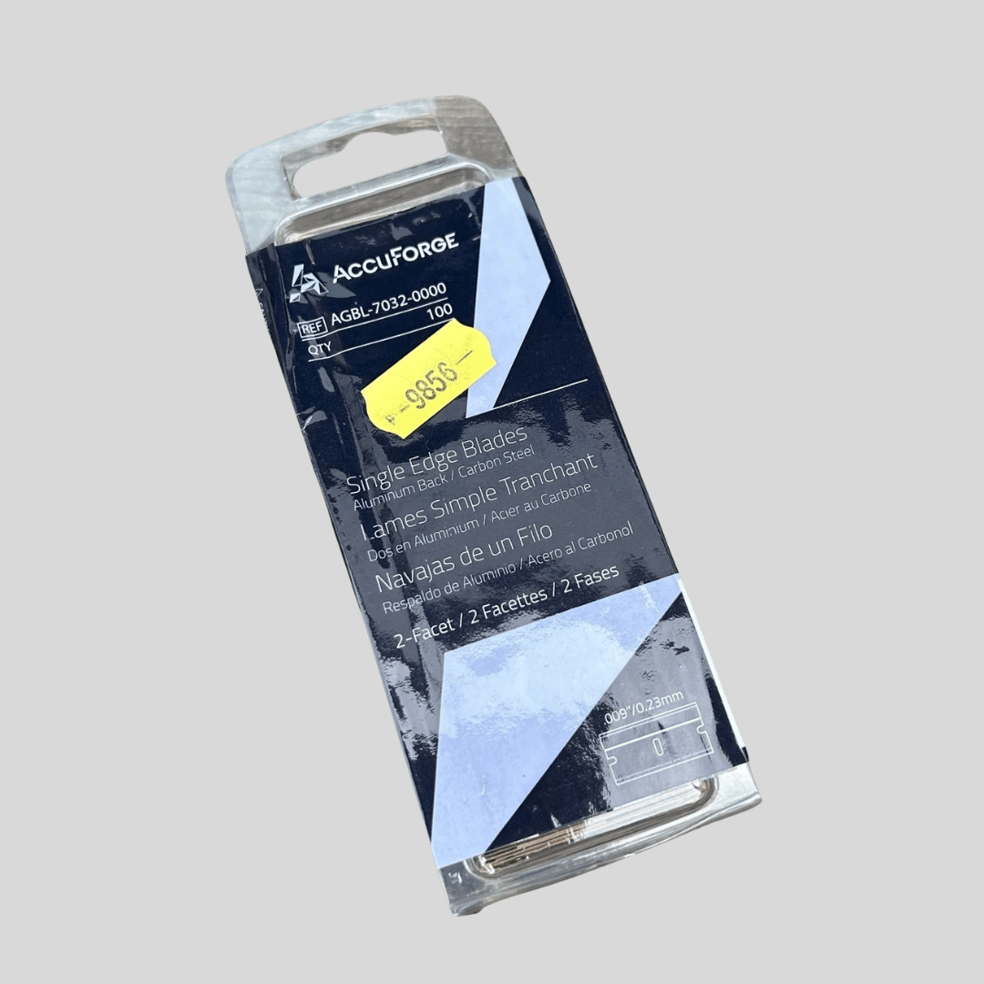 AccuForge Single Edge Scraper Blades – Pack of 100 - Cleaning Products UK