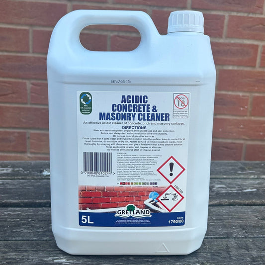 Acidic Concrete & Masonry Cleaner 5ltr - Cleaning Products UK