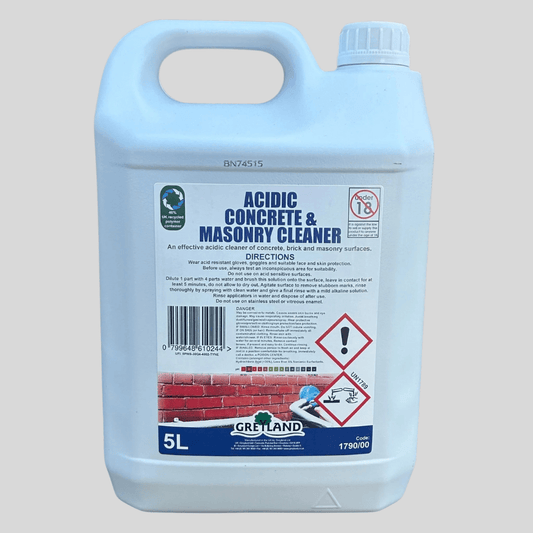 Acidic Concrete & Masonry Cleaner 5ltr - Cleaning Products UK