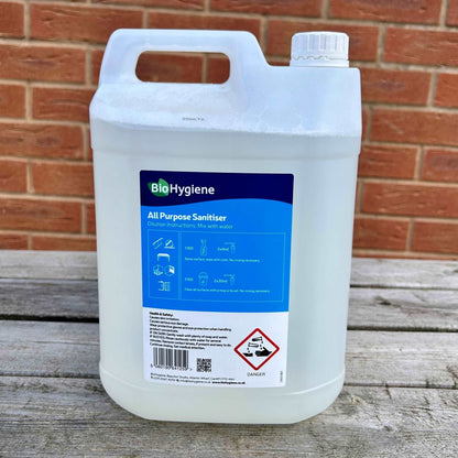 All Purpose Sanitiser 5ltr - Highly Concentrated - Hard Surface Cleaner Sanitiser - Cleaning Products UK