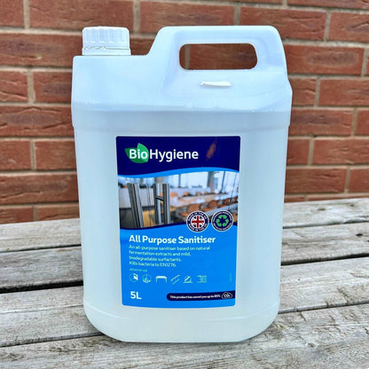 All Purpose Sanitiser 5ltr - Highly Concentrated - Hard Surface Cleaner Sanitiser - Cleaning Products UK