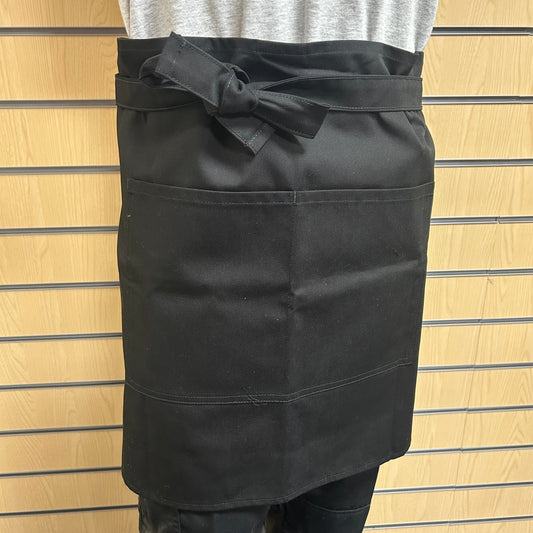 Black Bib Apron with Pocket – HARVEYS AP61 Pre - Production Sample (One Size) - Cleaning Products UK
