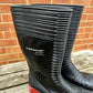 Black Ribbed Wellies - Cleaning Products UK