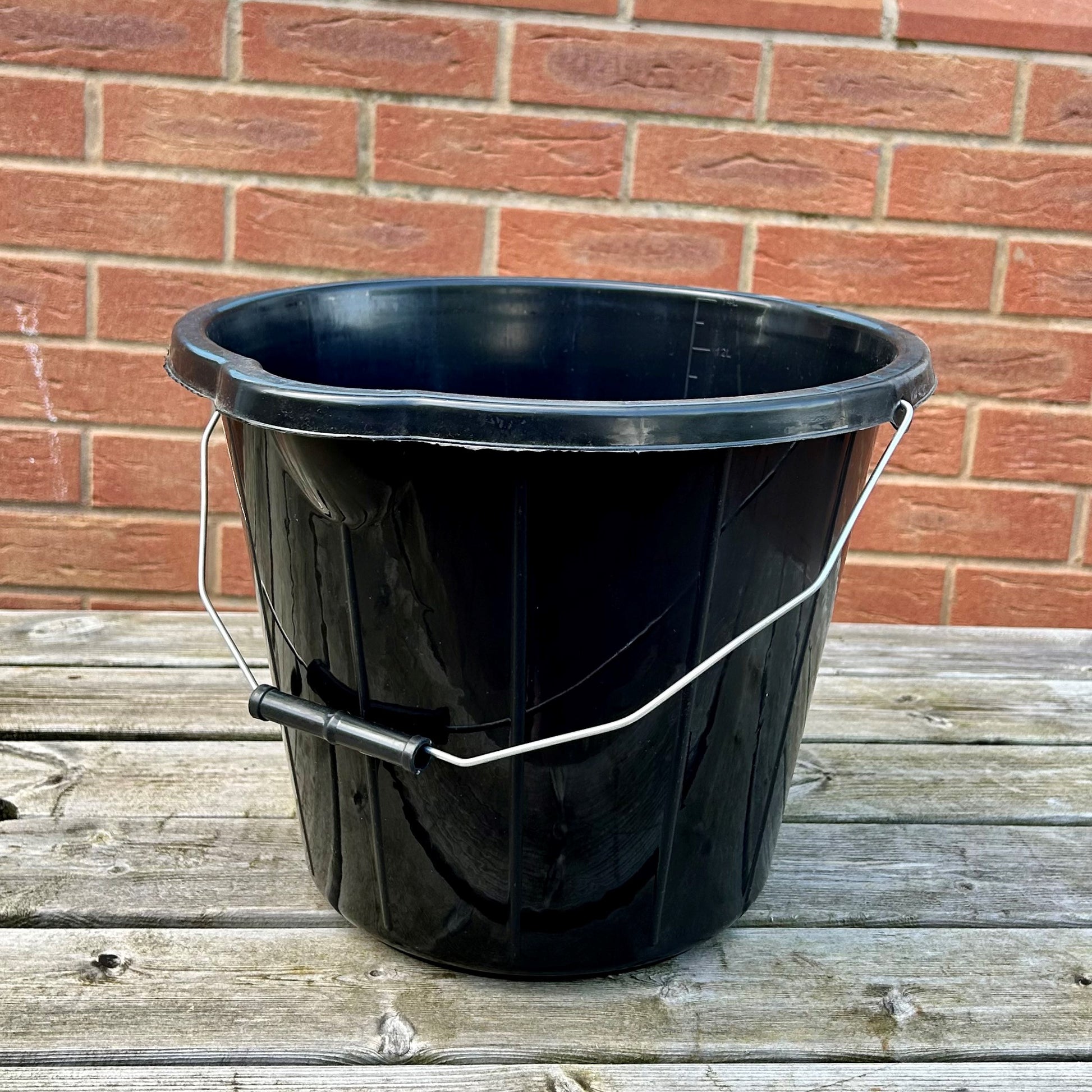 black cleaning bucket