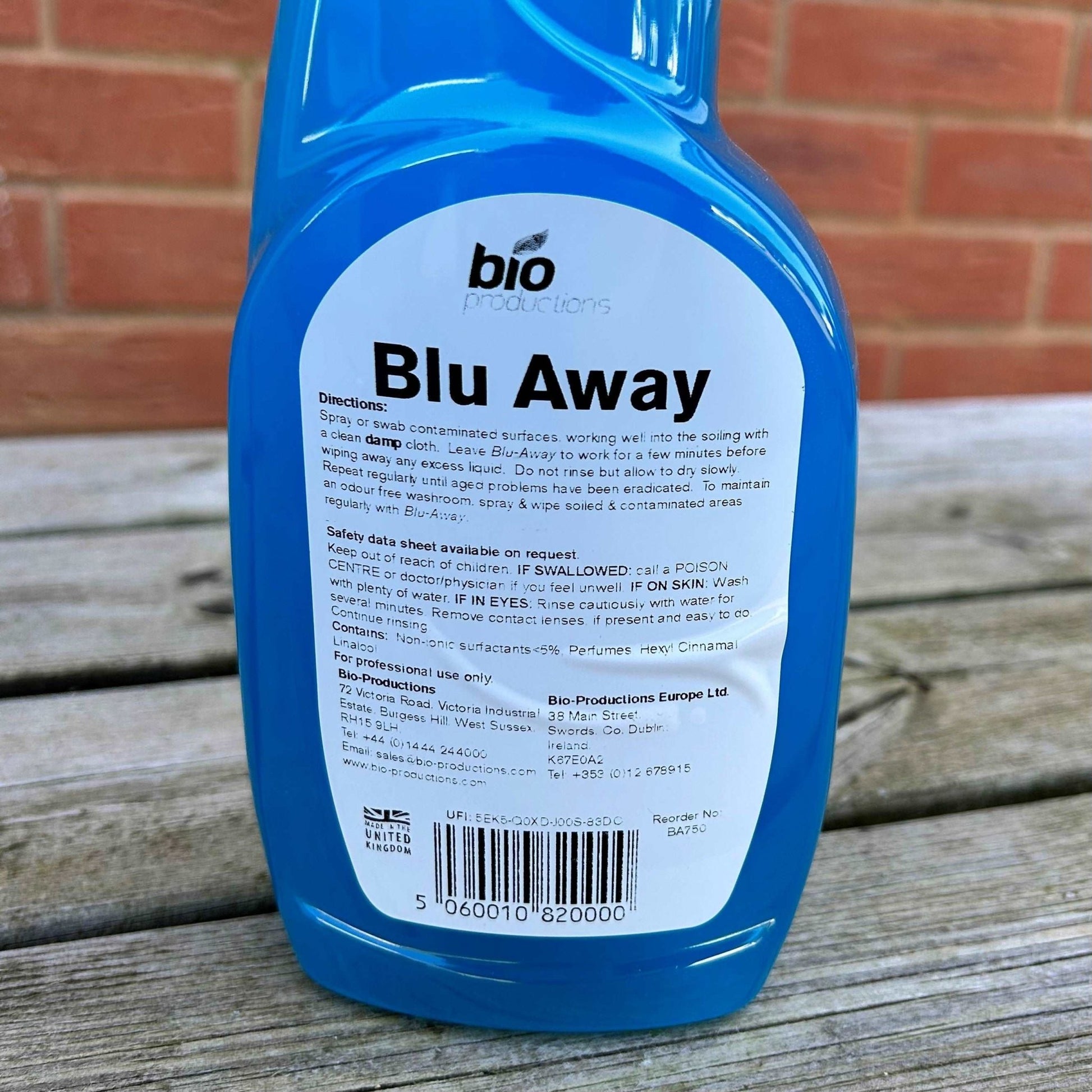 Blu Away 750ml - Cleaning Products UK