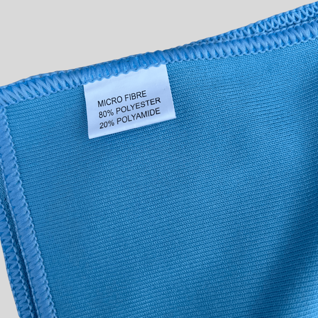 Blue Glass Cleaning Cloth 40x40cm – Lint Free - Streak Free - Cleaning Products UK