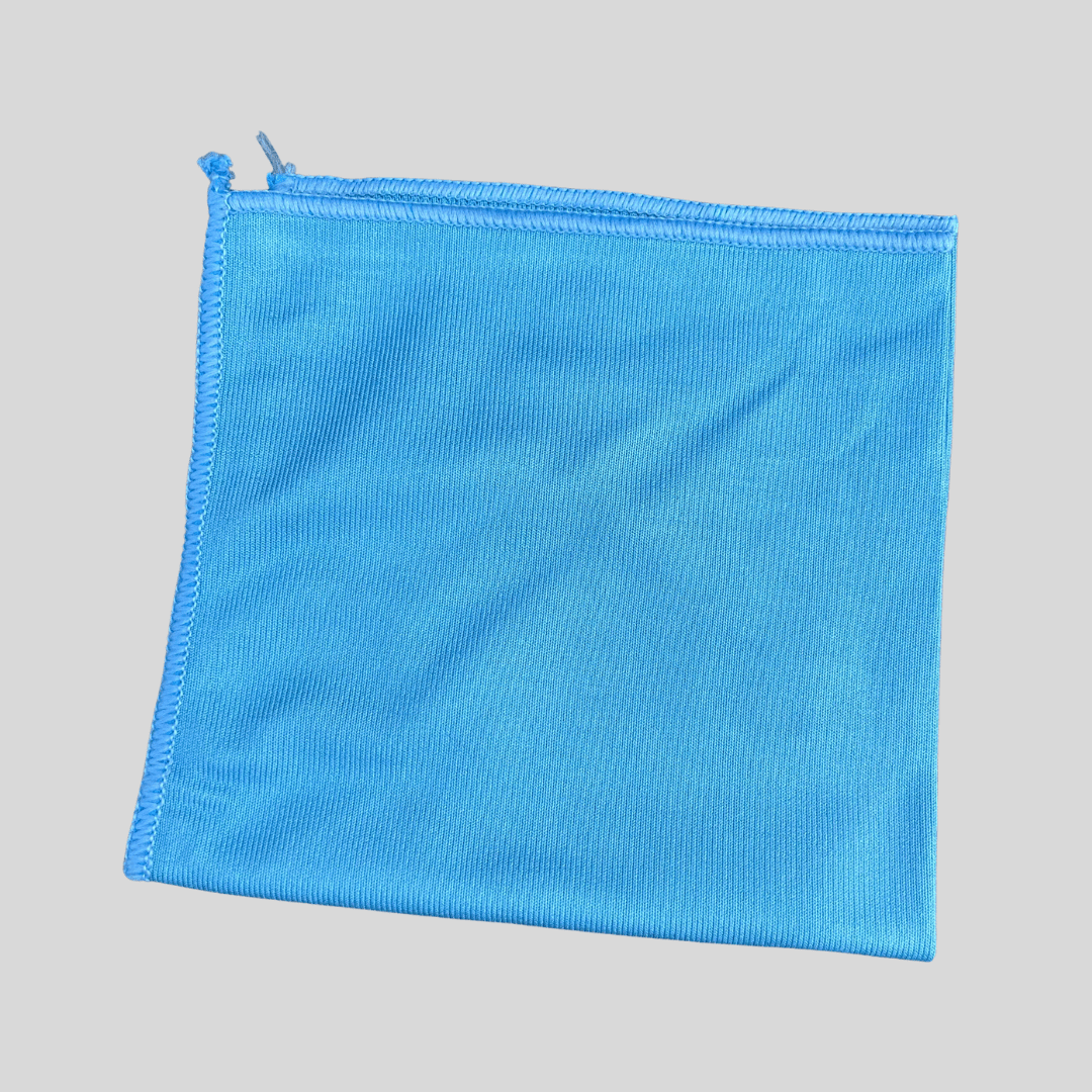 Blue Glass Cleaning Cloth 40x40cm – Lint Free - Streak Free - Cleaning Products UK