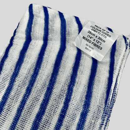 Blue Hygiene Colour Coded Dishcloth PK 10 - Cleaning Products UK